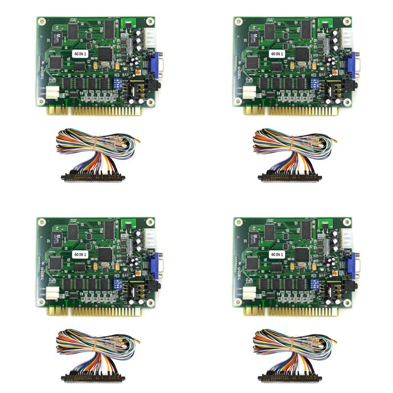 X64A-4X 60 In 1 Multicade PCB  - đánh giá và giá Usb Game Board Jamma