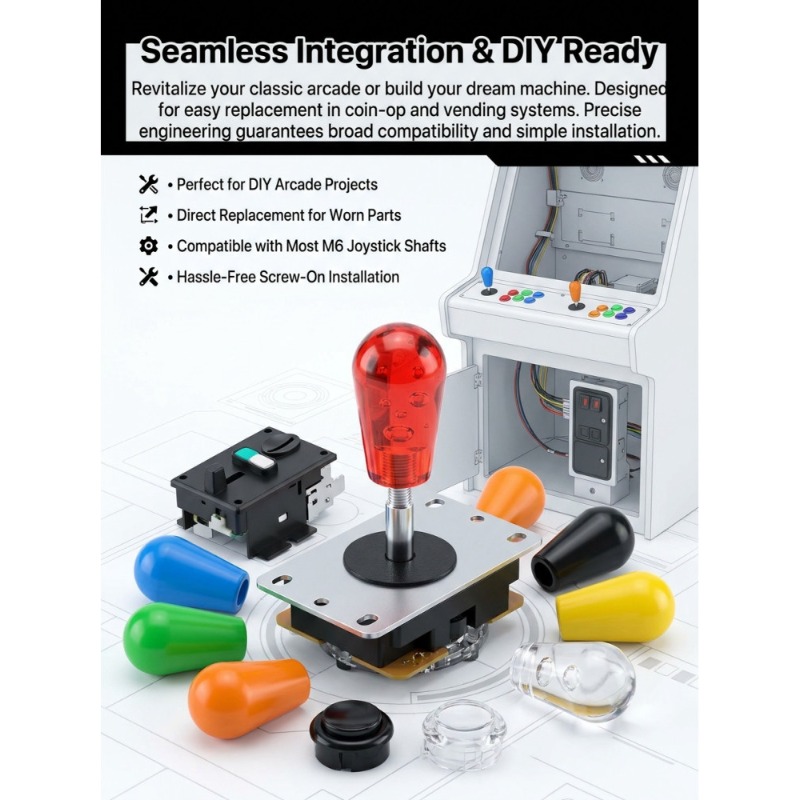 1 PCS M6 Joystick  American Ba - đánh giá và giá Arcade Games And Vending
