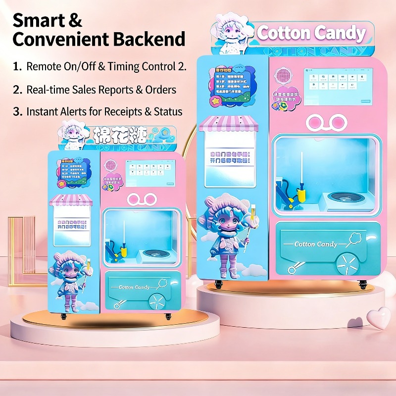 FOB Automatic Cotton Candy Ven - đánh giá và giá Candy Vending Machine