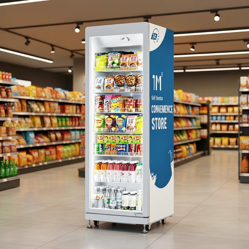 FOODLINE Customized Vending AI - đánh giá và giá Open Vending Machine