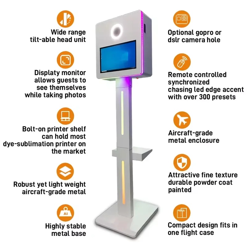 Máy chụp ảnh tự động màn hình  - đánh giá và giá Photo Booth Machine