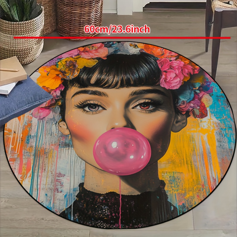 Graffiti Art Woman With Floral - đánh giá và giá Bubble Gum Machine
