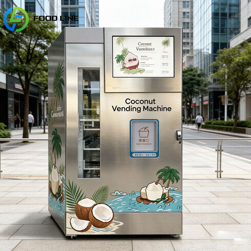 Fresh Coconut Vending Machine  - đánh giá và giá Open Vending Machine