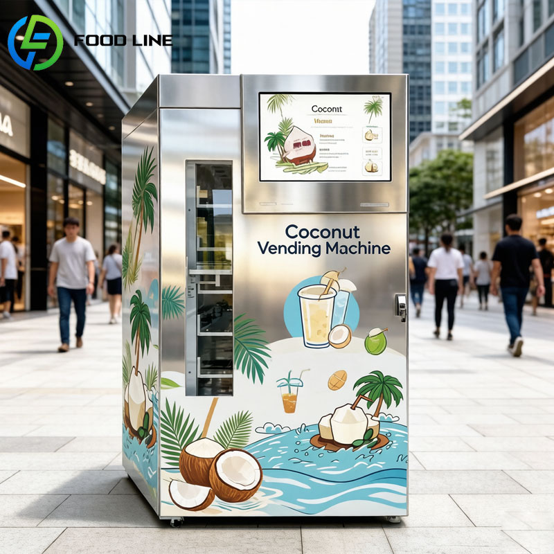 Fresh Coconut Vending Machine  - đánh giá và giá Open Vending Machine