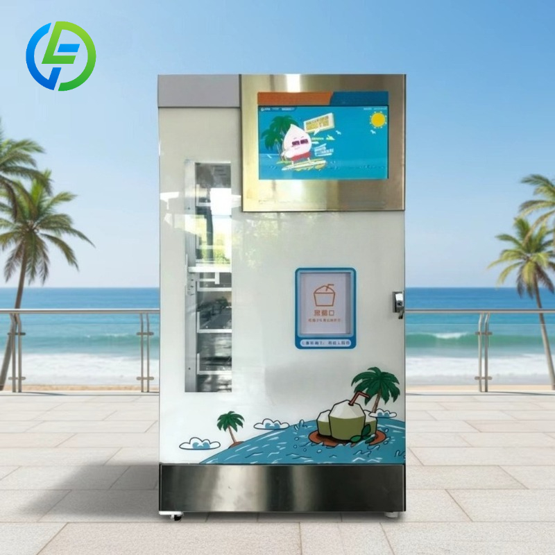 Fresh Coconut Vending Machine  - đánh giá và giá Open Vending Machine