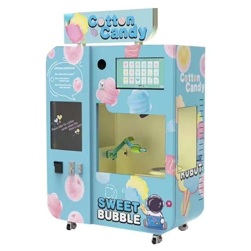 Fully Automatic Cotton Candy V - đánh giá và giá Candy Vending Machine
