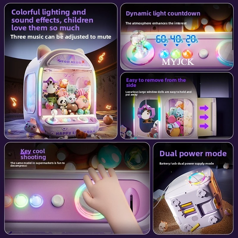 DIY Purple Automatic Doll Mach - đánh giá và giá Coin Pusher Machine